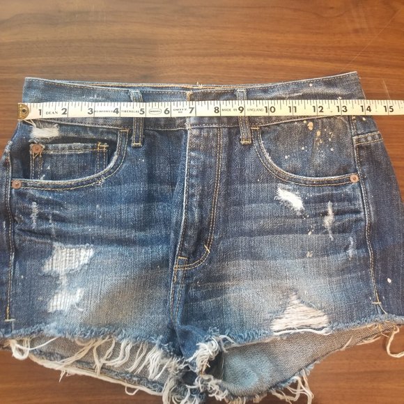 NWOT Abercrombie Paint Splatter Shorts 2 - Picture 4 of 5
